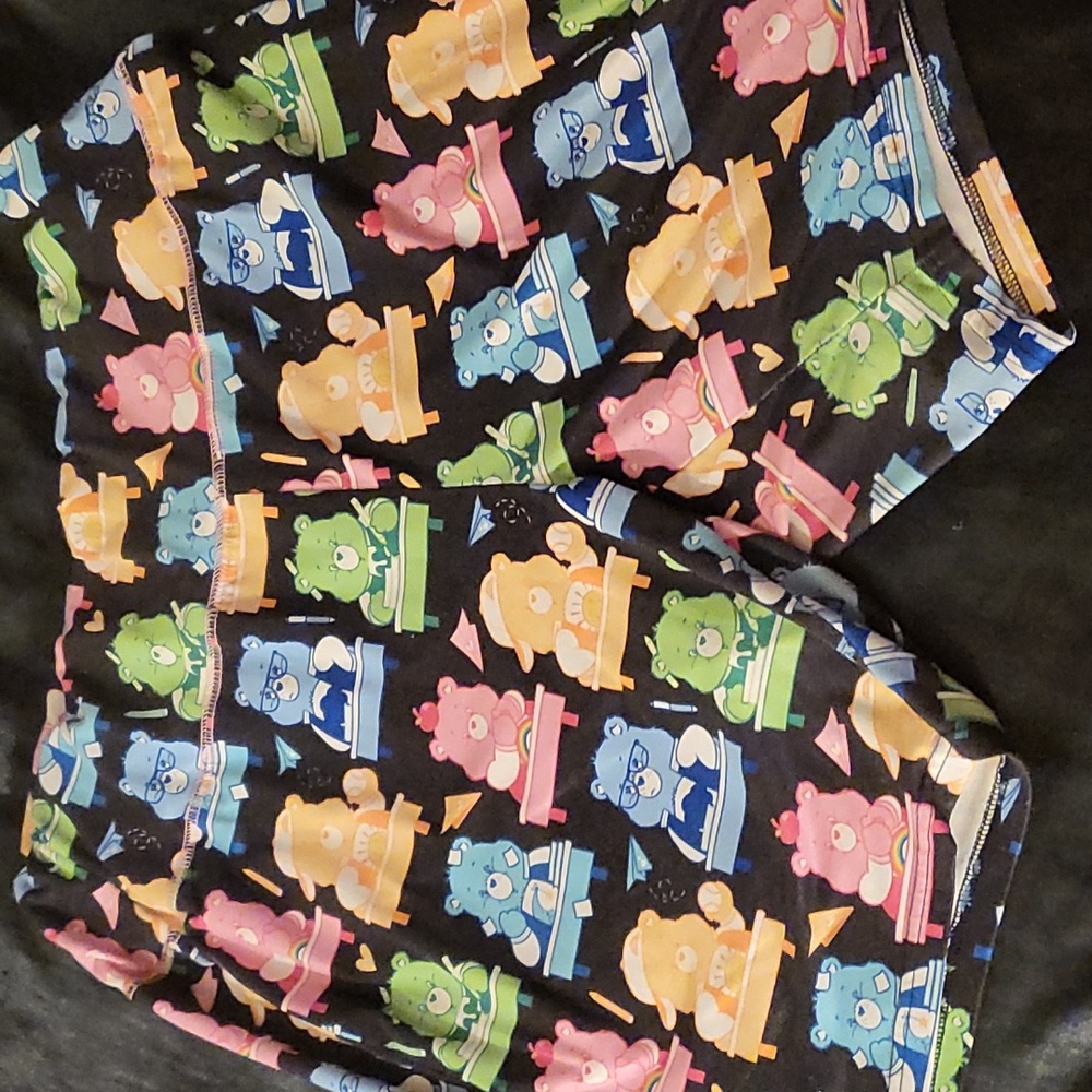 Colorful Bear Print Adult Pajamas Bottoms